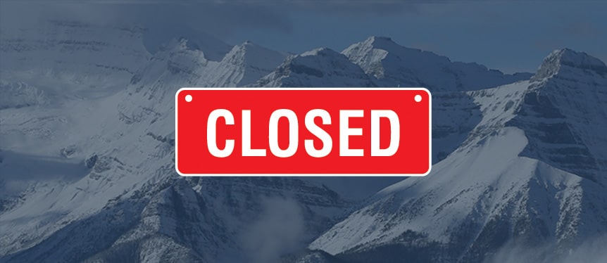 closed AREA CLOSED