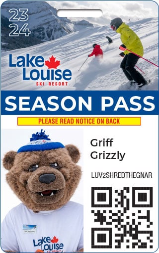 Fake-Season-Pass-mockup-Griff-23-24 2023-24 Lake Louise Season Pass